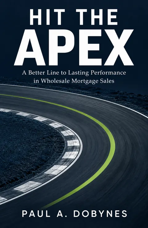 Hit the Apex by Paul A. Dobynes — the approved navy racetrack cover
